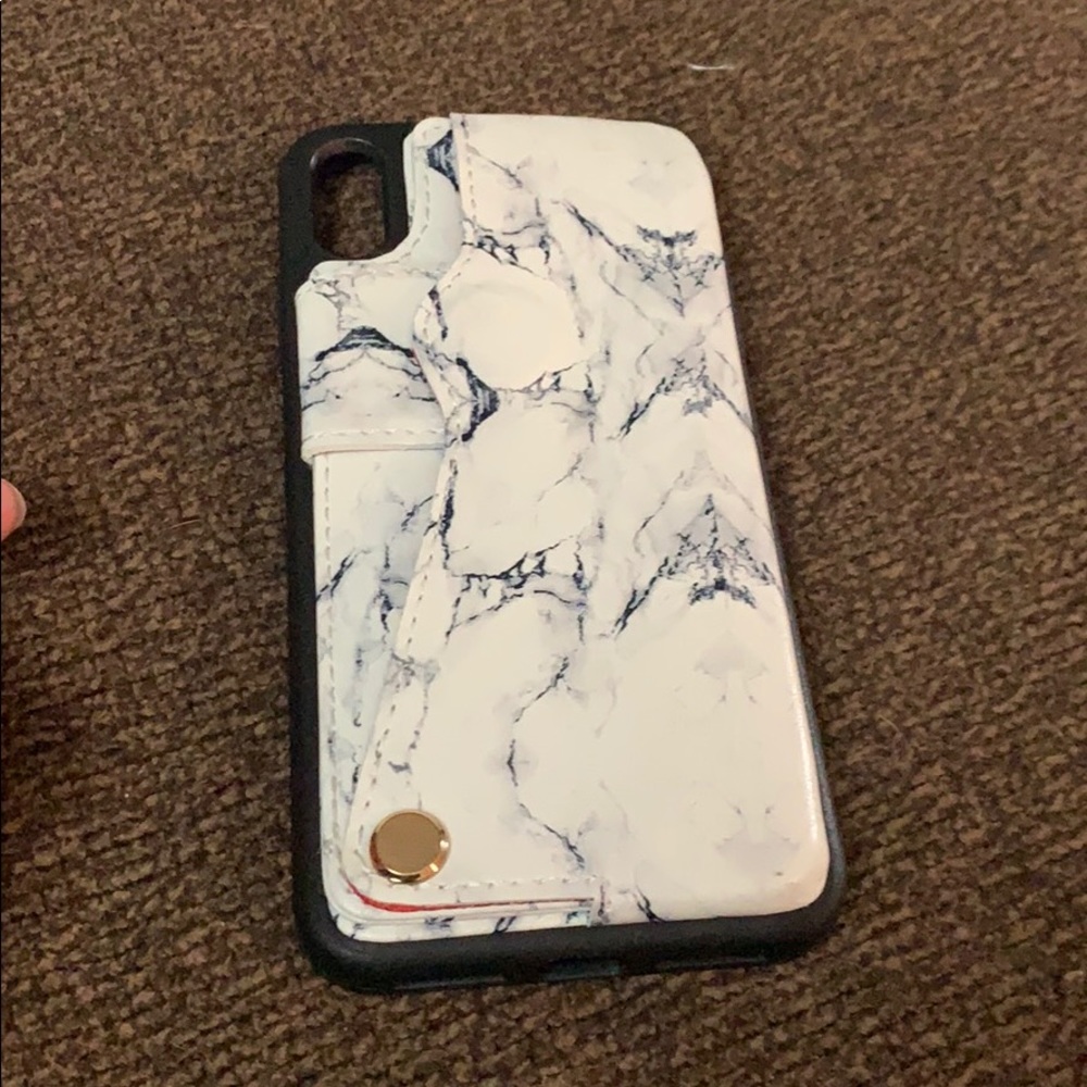 IPhone XS Max case with attached wallet
